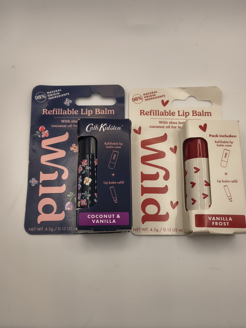 Cath Kidston Wild Refillable Lip Balm - Coconut & Vanilla / Vanilla Frost